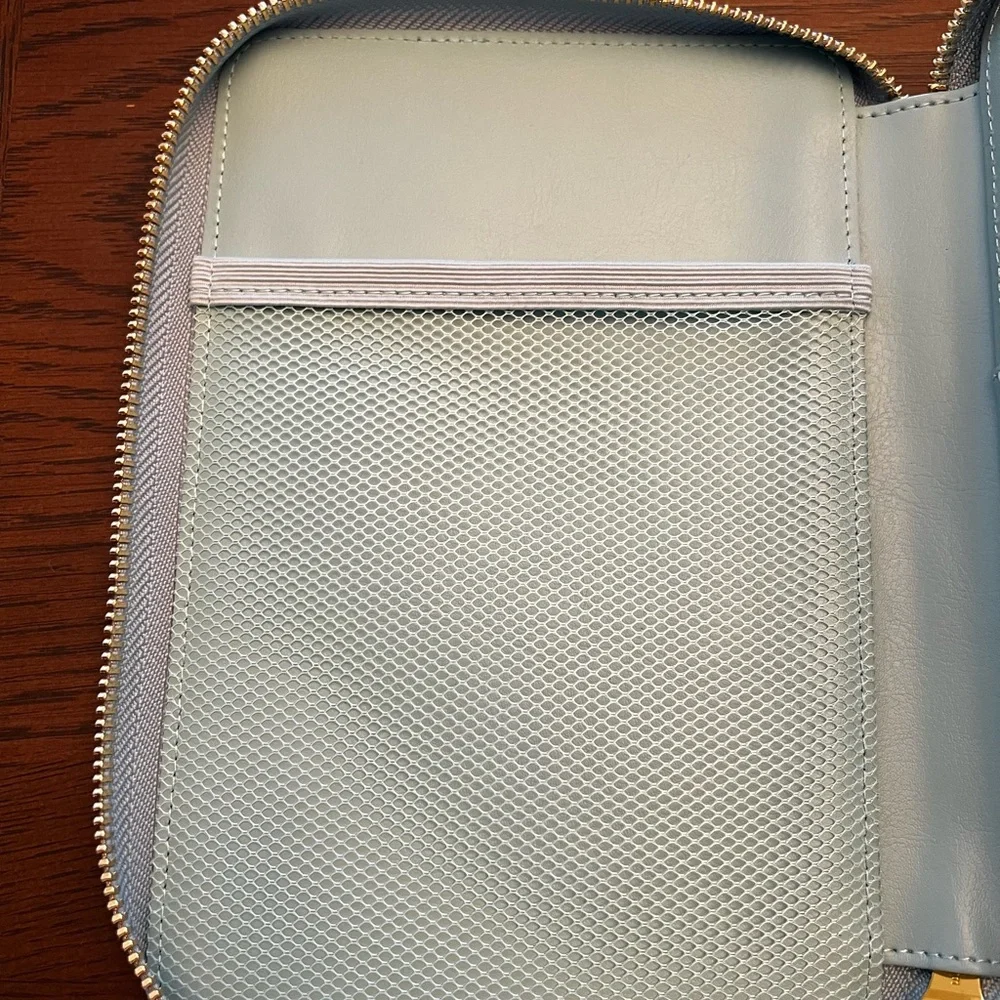 Erin Condren Premium Planny Pack Light Blue Tablet Organizer Case with Zip